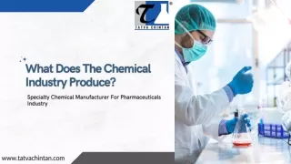 What Does The Chemical Industry Produce