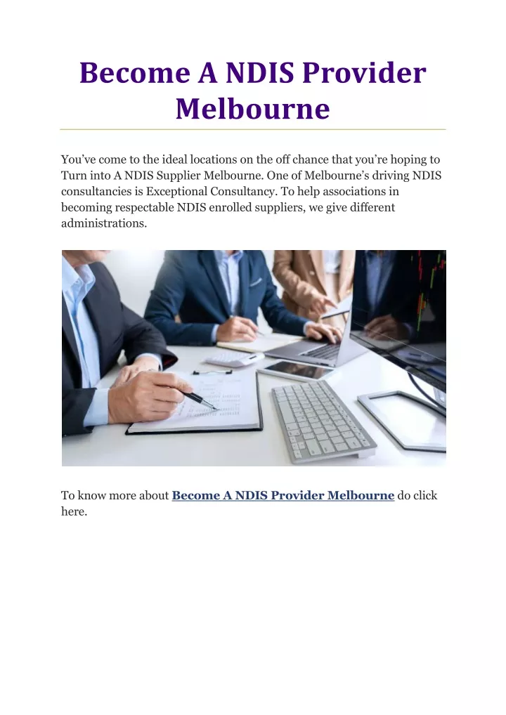 become a ndis provider melbourne