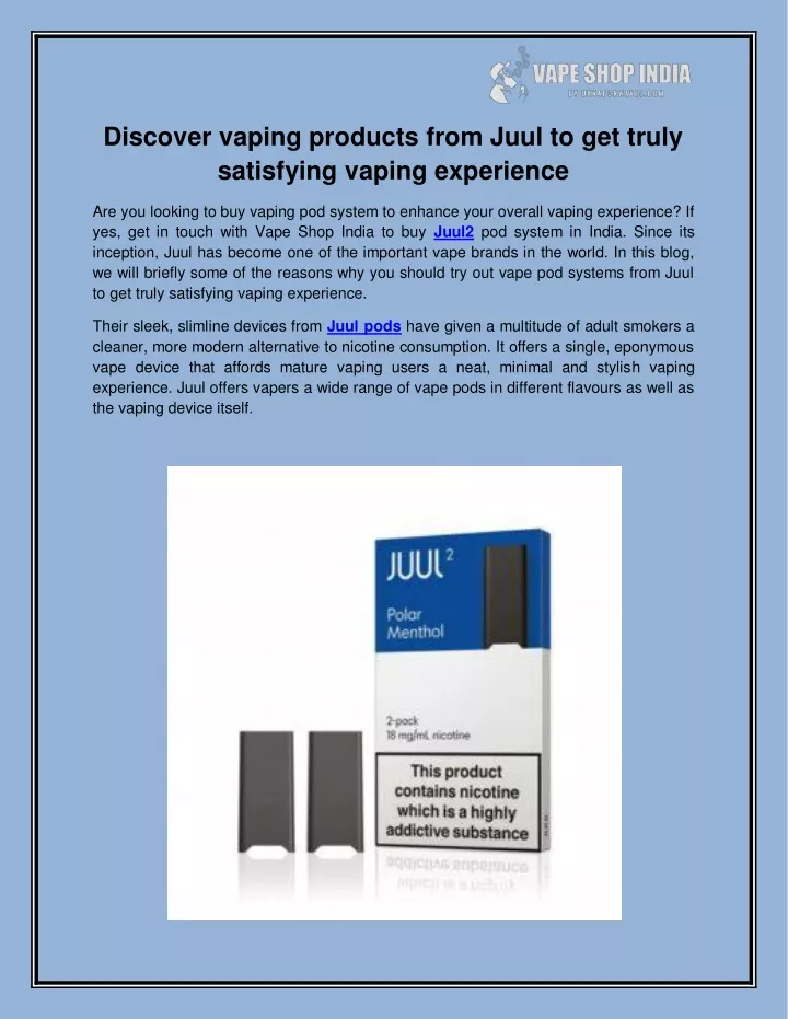 discover vaping products from juul to get truly
