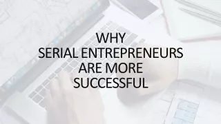 Claudius Taylor- Why Serial Entrepreneurs Are More Successful
