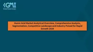 humic acid market analytical overview