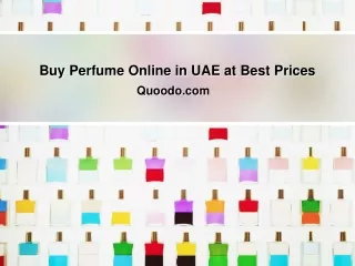 Buy Perfume Online in UAE at Best Prices