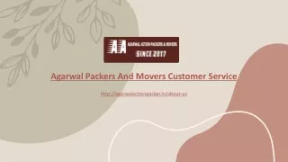 Agarwal Packers And Movers Customer Service