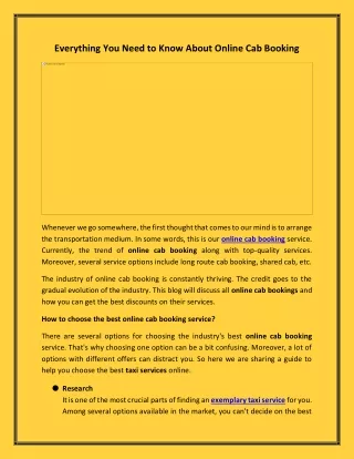 everything you need to know about online