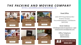 The Packing And Moving Company
