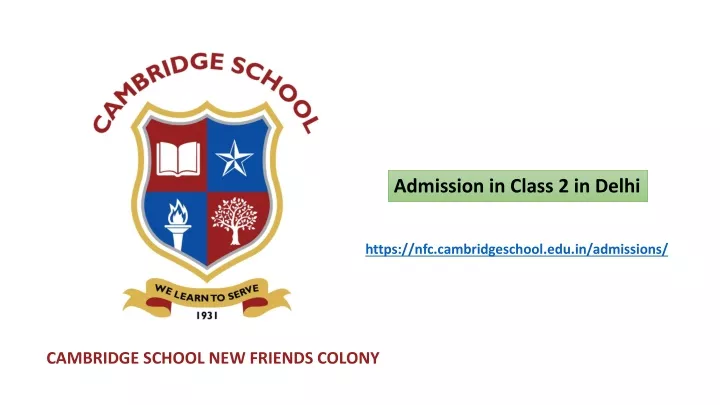 admission in class 2 in delhi