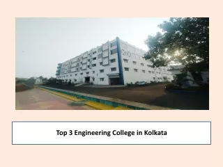 Top 3 Engineering College in Kolkata