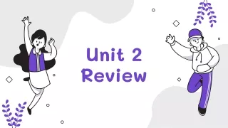 Tiếng Anh lớp 3 - Unit 2: Review