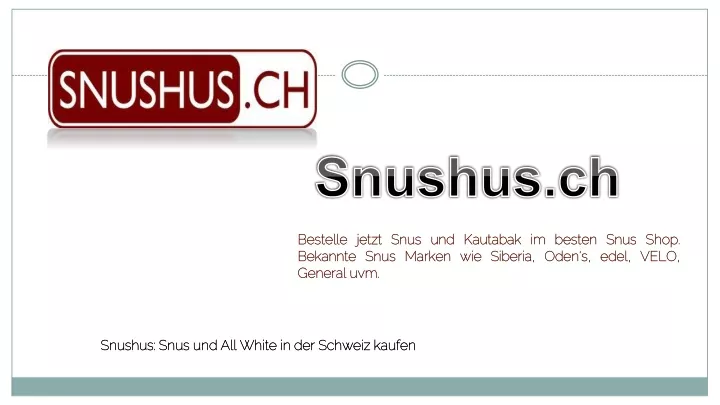 snushus ch