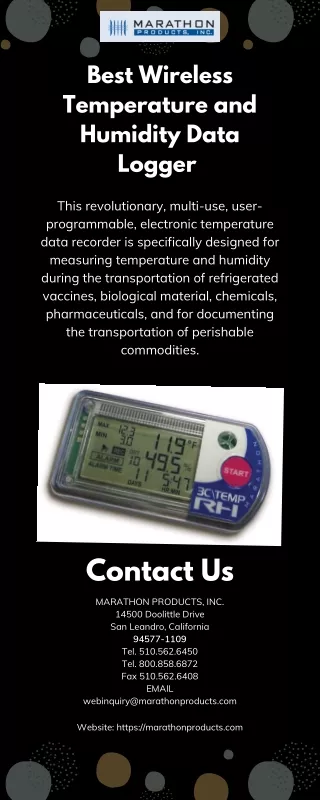 best wireless temperature and humidity data logger