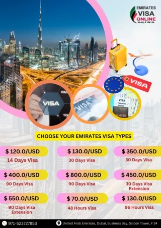 Types Of Emirates Visa | Choose Emirates Visa Types