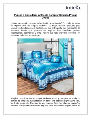 puntos a considerar antes de comprar colchas