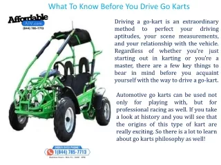 what to know before you drive go karts