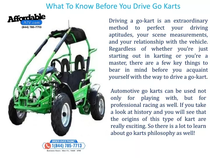 what to know before you drive go karts