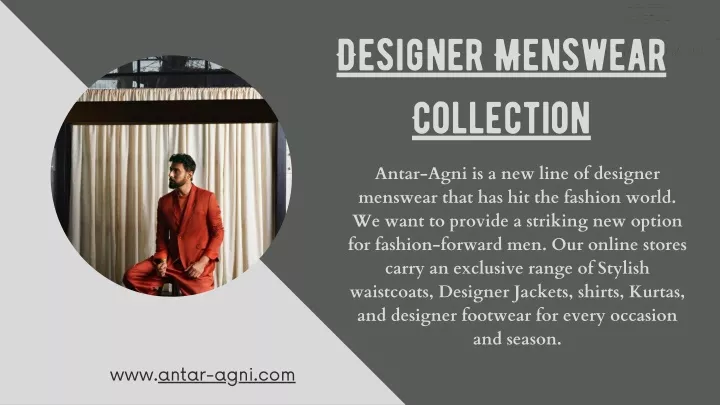 designer menswear collection