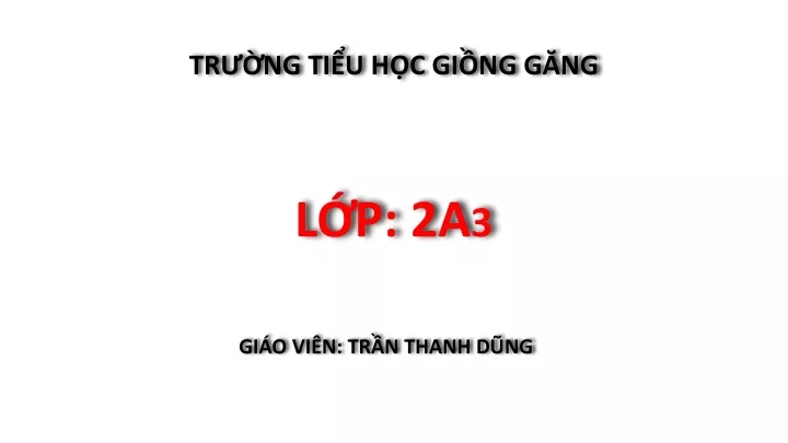 tr ng ti u h c gi ng g ng