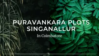 puravankara plots singanallur in coimbatore