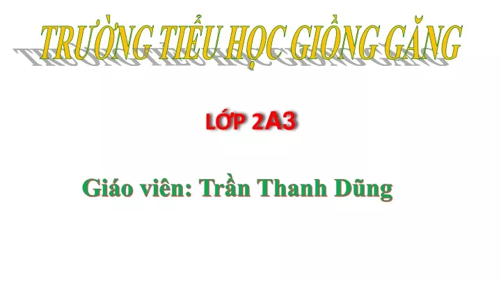 tr ng ti u h c gi ng g ng