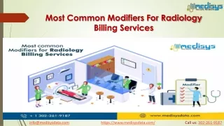 Most Common Modifiers For Radiology Billing Services