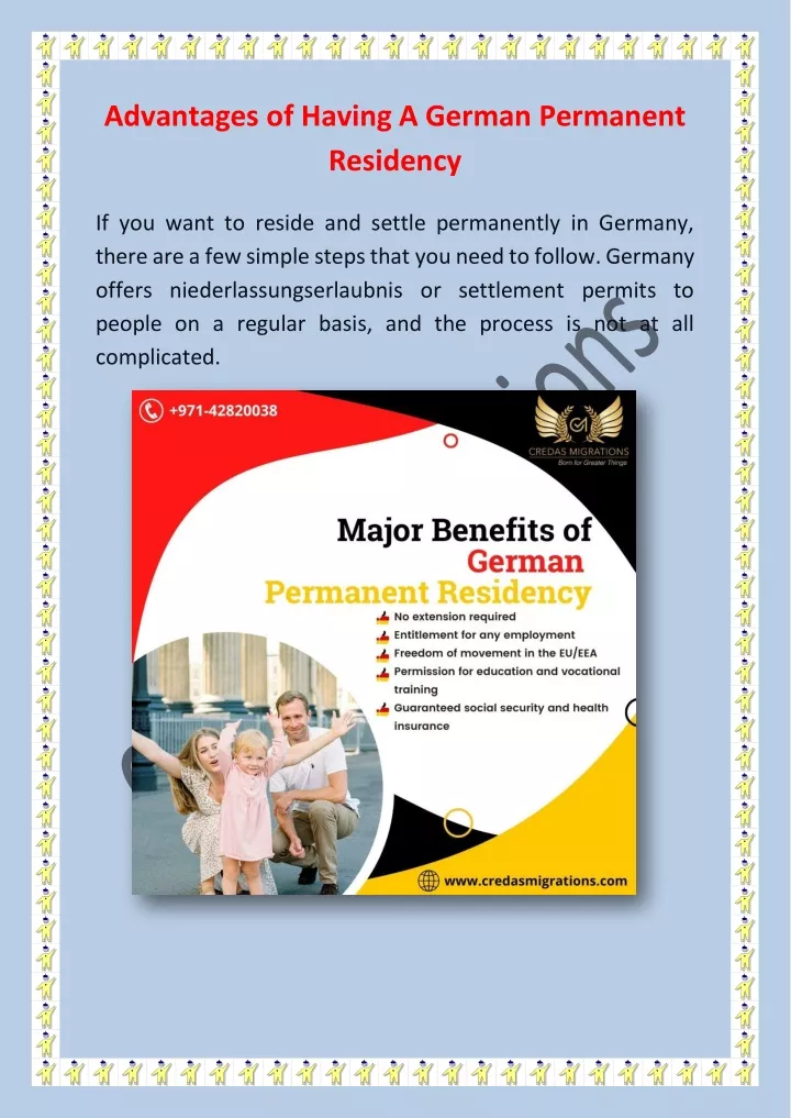 advantages of having a german permanent residency