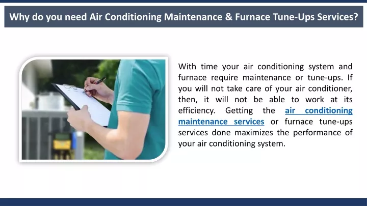 why do you need air conditioning maintenance