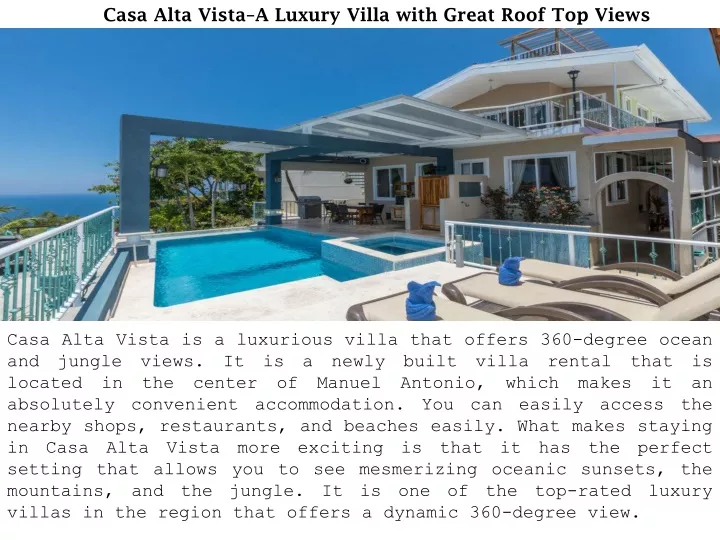 casa alta vista a luxury villa with great roof
