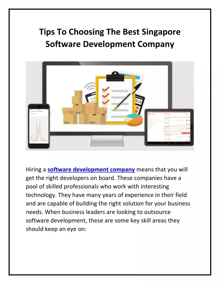 tips to choosing the best singapore software