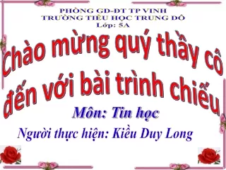 Bài giảng Tin học Lớp 5 - Phòng tránh tai nạn đuối nước