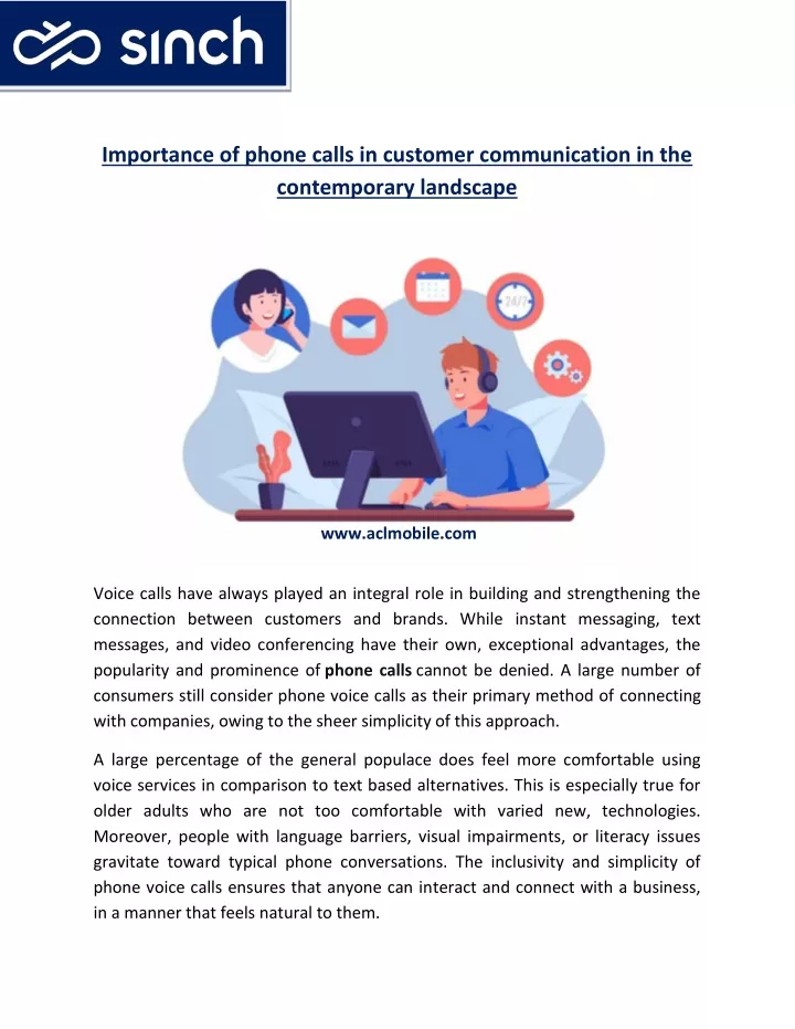 importance of phone calls in customer