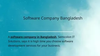software company bangladesh