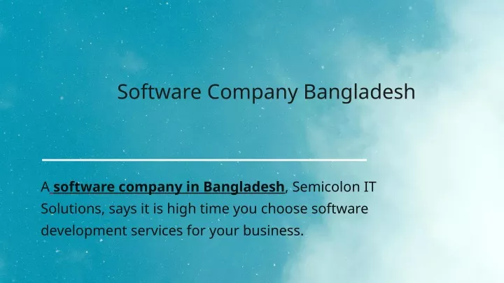 software company bangladesh