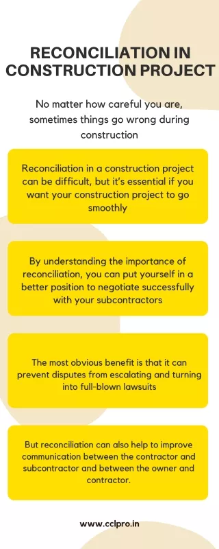 reconciliation in construction project