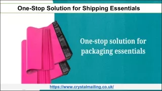 one stop solution for shipping essentials