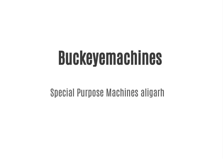 buckeyemachines