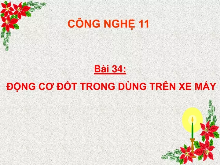 PPT - Bài Giảng Công Nghệ Lớp 11 - Bài 34: Động Cơ đốt Trong Dùng Trên ...