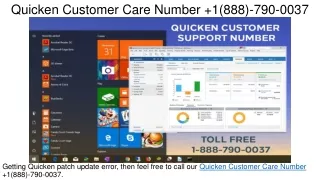 quicken customer care number 1 888 790 0037