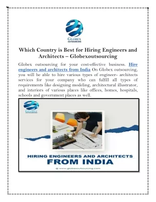 Which Country is Best for Hiring Engineers and Architects