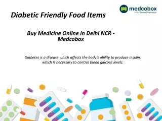 Buy Diabetic Care Medicines online at Best Price