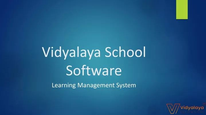 vidyalaya school software learning management
