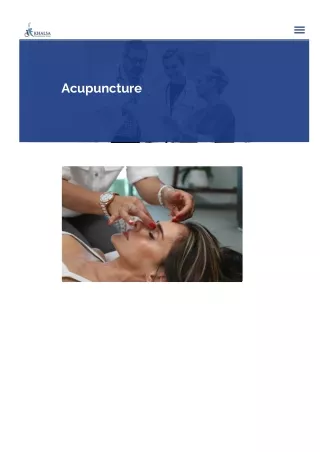 Acupuncture in Surrey, BC