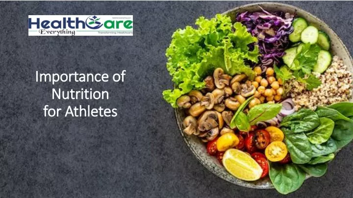 importance of nutrition for athletes