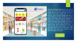grocery shopping apps are an easy way to keep