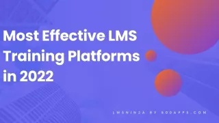 most effective lms training platforms in 2022