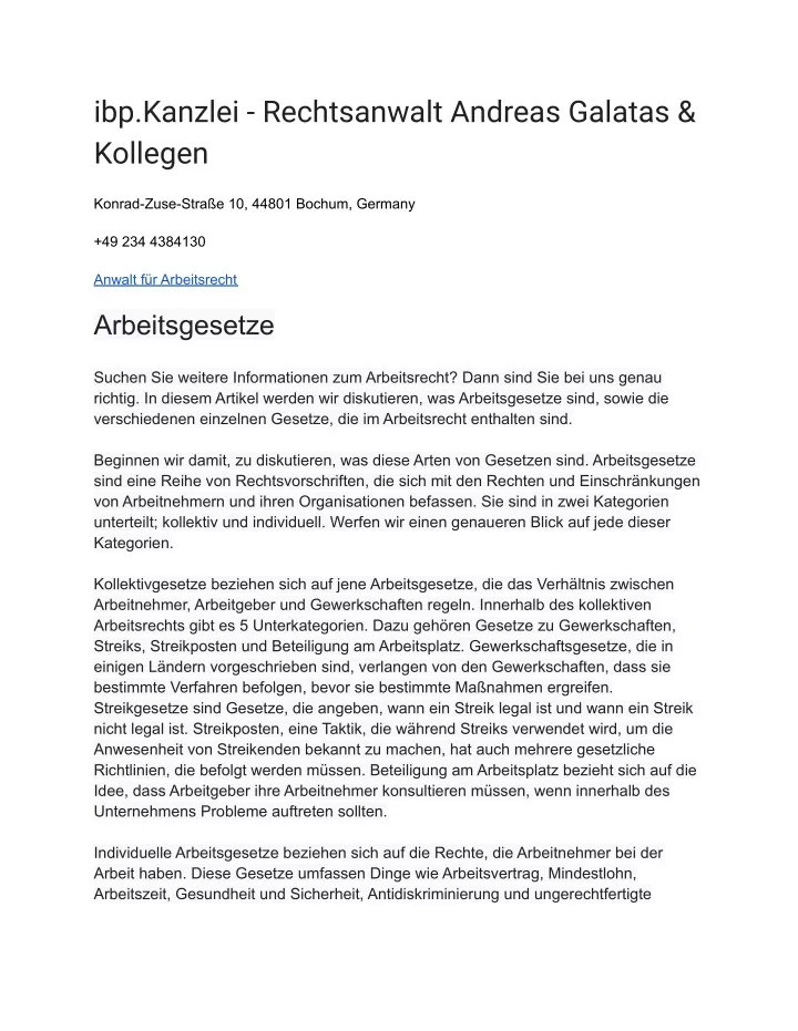 ibp kanzlei rechtsanwalt andreas galatas kollegen