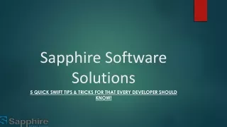sapphire software solutions