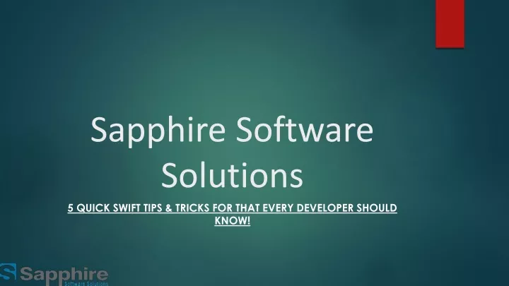 sapphire software solutions