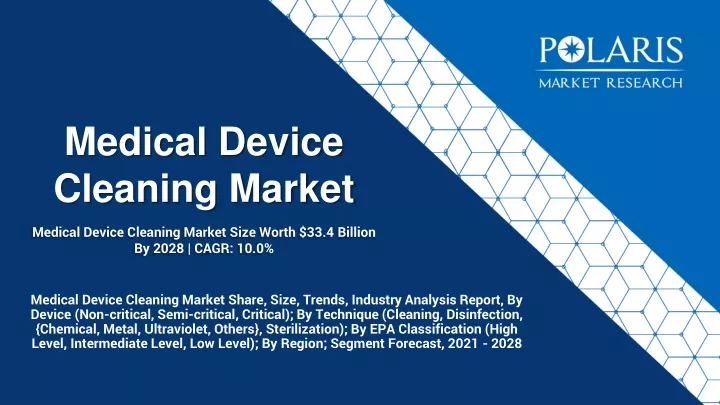 medical device cleaning market size worth 33 4 billion by 2028 cagr 10 0