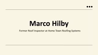 Marco Hilby - An Accomplished Professional - Spokane, WA