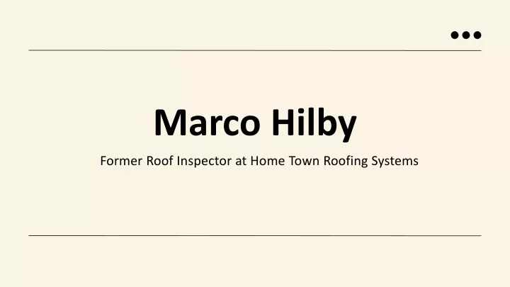 marco hilby