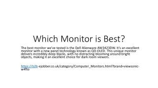 which monitor is best